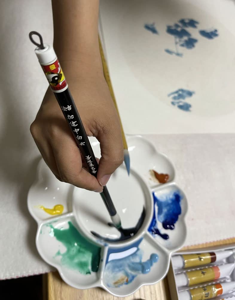 Easyou Hu Brush Chinese Brush for Coloring Painting and Practicing Calligraphy JJBY L+M+S (jjby 3pcs/pack) - Image 4